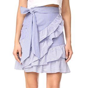 Parker Striped Ruffle Tiered Skirt - NWT